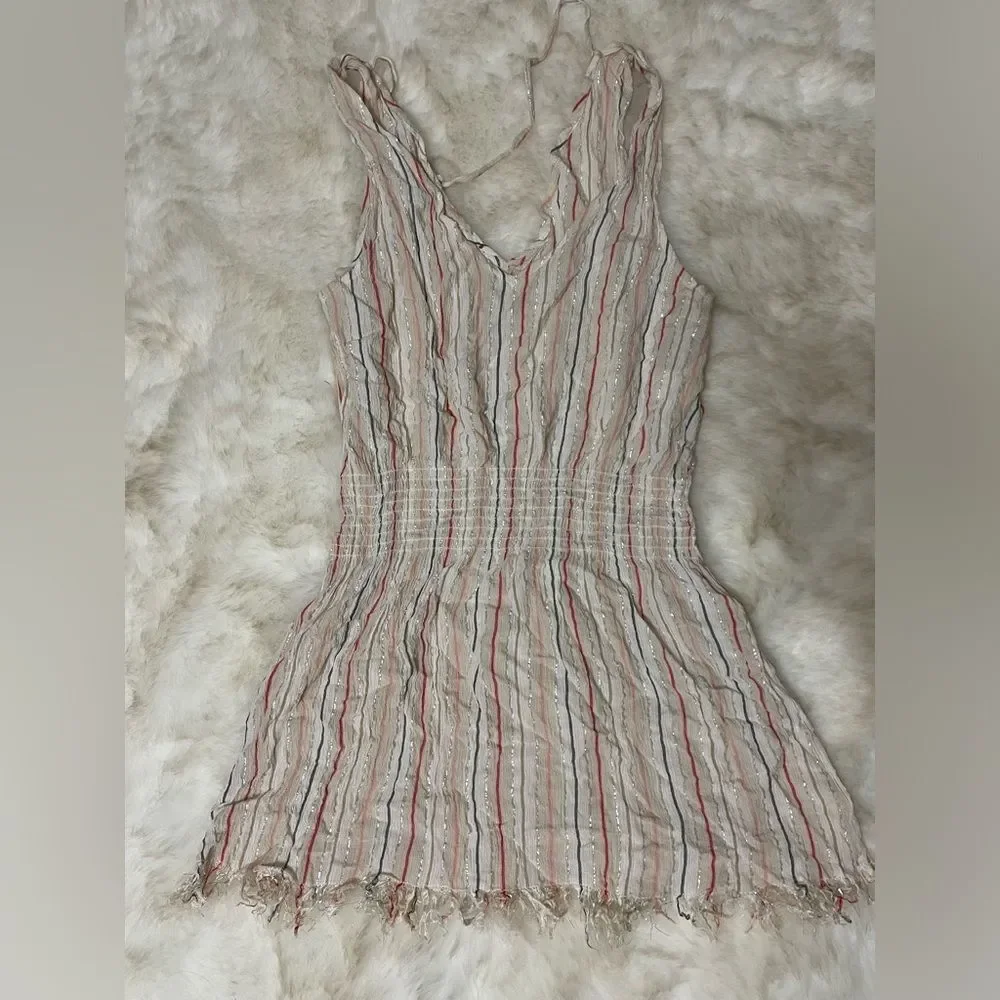 Becca Beach Cover Up Dress Sparkle Glittery Colorful Size Medium Endless Summer